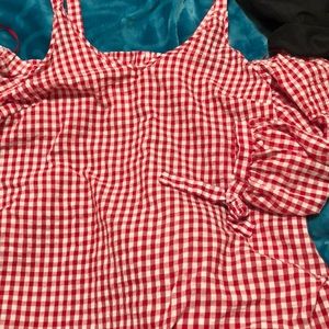 Darling Red Gingham Shirt